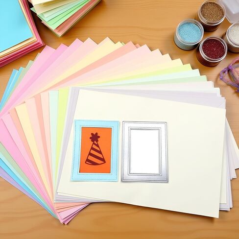 Rectangle Frame Die Cut for Card Making, Scrapbooking Die-Cuts,Frame Metal Cutting Dies Congratulations Die Cuts Birthday Embossing Stencils Template for DIY Scrap-Booking Decor Wedding Blessing Card in Saudi Arabia
