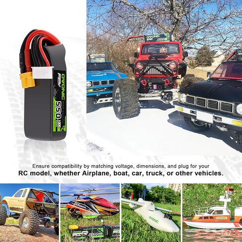 OVONIC 14.8V 100C 550mAh 4S Lipo Battery with XT30 Plug in Saudi Arabia
