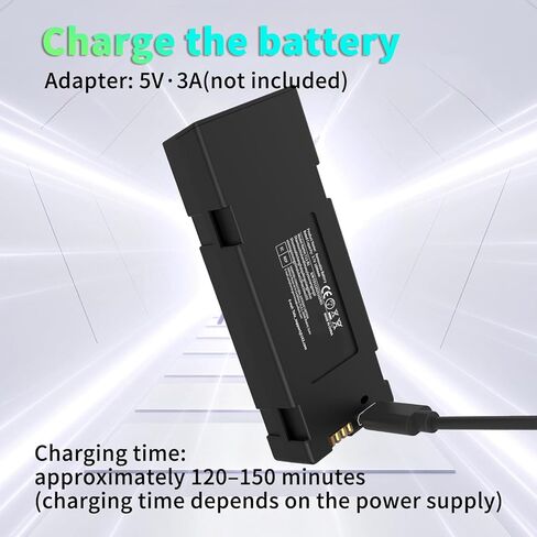 3.7V 1800mAh Lithium Polymer Battery with USB Charging Cable Replacement Power for M18LCD Drone in Saudi Arabia