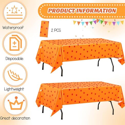 Oudain 170 Pcs Anime Tableware Set Anime Theme Party Supplies 24 Sets Yellow and Red Stars Print Disposable Plates Napkin Cup Fork Knife Spoon Tablecloth for Anime Party Decorations in Saudi Arabia