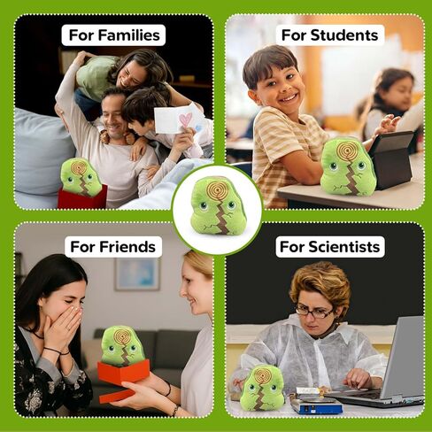 Thunderheads Earthquake Plush, Soft Educational Earth Science Plushie with Fact Card, STEM Tool for Learning Planet, Eco-Conscious Weather Gift and Geology Collectible for Students and Scientists in Saudi Arabia