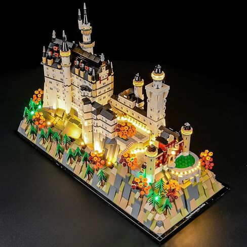 LED Light Kit Compatible with Lego Neuschwanstein Castle Building Blocks Model - Lighting Set for Architecture 21063 (Model Set Not Included) in Saudi Arabia