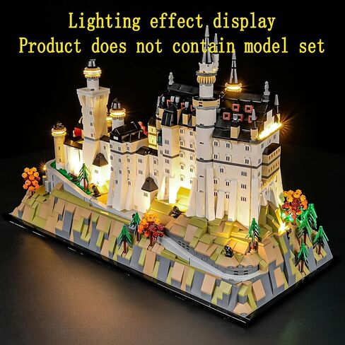 LED Light Kit Compatible with Lego Neuschwanstein Castle Building Blocks Model - Lighting Set for Architecture 21063 (Model Set Not Included) in Saudi Arabia