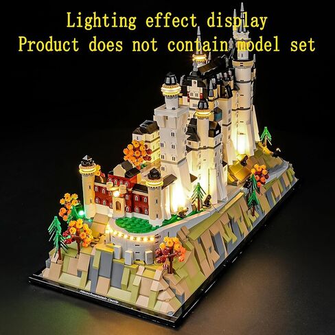 LED Light Kit Compatible with Lego Neuschwanstein Castle Building Blocks Model - Lighting Set for Architecture 21063 (Model Set Not Included) in Saudi Arabia