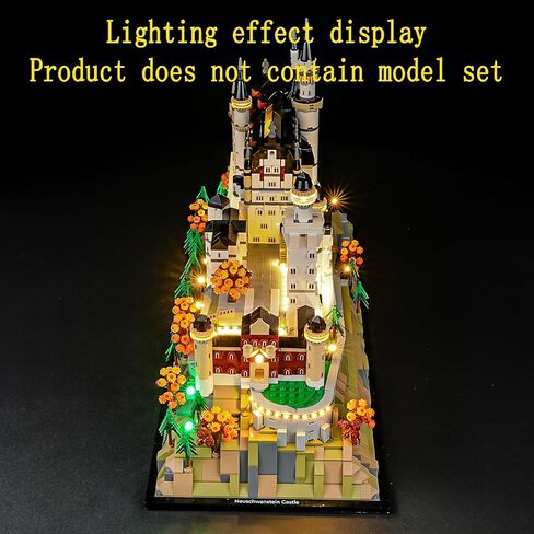 LED Light Kit Compatible with Lego Neuschwanstein Castle Building Blocks Model - Lighting Set for Architecture 21063 (Model Set Not Included) in Saudi Arabia