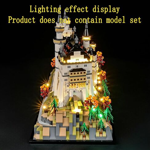LED Light Kit Compatible with Lego Neuschwanstein Castle Building Blocks Model - Lighting Set for Architecture 21063 (Model Set Not Included) in Saudi Arabia