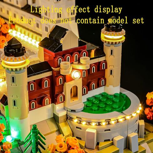 LED Light Kit Compatible with Lego Neuschwanstein Castle Building Blocks Model - Lighting Set for Architecture 21063 (Model Set Not Included) in Saudi Arabia