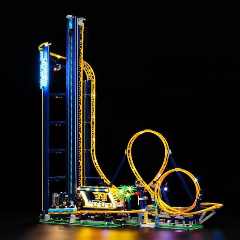 طقم إضاءة LED RC متوافق مع Lego 10303، طقم إضاءة الديكور لنموذج مكعبات البناء (Loop Coaster 10303). (طقم إضاءة LED فقط) (الإصدار الكلاسيكي) in Kuwait