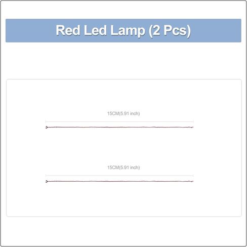 Light Up Your Bricks- 2 Pieces X Red Flashing Light 15 cm, USB Powered, Compatible with Legos, DIY Lighting in Saudi Arabia