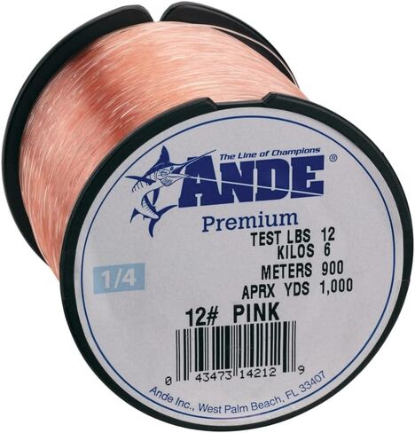 ANDE Monofilament Premium- 1 lb. Spool - 50lb. Test - Pink in Saudi Arabia