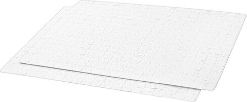 MOUYAT 15 Sheets 4500 Pieces Sublimation Blank Puzzle Jigsaw Puzzles, White DIY Heat Press Blank Puzzle for Sublimation, Weeding Invite, Decorating, Crafts Projects in Saudi Arabia