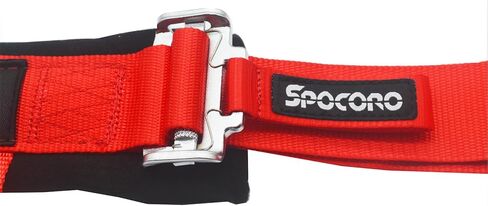 4 Point Harness Pair with 2 Inch Shouder Pads Compatible for UTV, RZR, SXS, Go Kart, Sim Racing Rig, Off Road Only, Red in Saudi Arabia