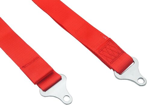 4 Point Harness Pair with 2 Inch Shouder Pads Compatible for UTV, RZR, SXS, Go Kart, Sim Racing Rig, Off Road Only, Red in Saudi Arabia