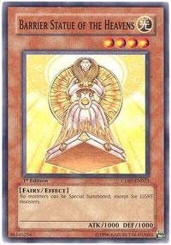 Yu-Gi-Oh! - Barrier Statue of The Heavens (CDIP-EN023) - Cyberdark Impact - 1st Edition - Common in Saudi Arabia