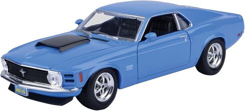 1970 Ford Mustang Boss 429, Blue - Motormax 73303-1/24 Scale Diecast Model Toy Car by Motor Max in Saudi Arabia