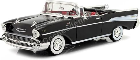 1957 Chevrolet Bel Air Convertible Black James Bond 007 "Dr. No (1962) Movie 1/18 Diecast Model Car by Motormax in Saudi Arabia