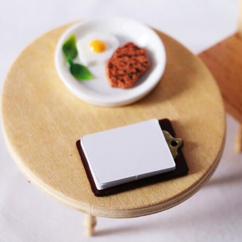 1/12 Miniature Clipboard Dollhouse Decoration Accessories, DIY Micro Scene Decor, Decorations in Saudi Arabia