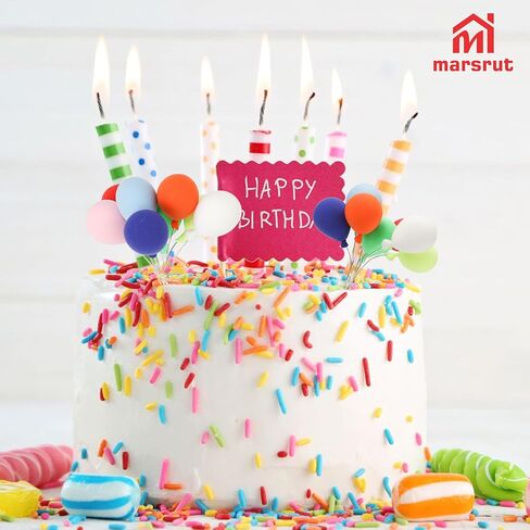 16Pcs Dollhouse Miniature Balloons 1:12 Scale – Colorful Mini Birthday Balloon Cake Toppers, Tiny Plastic Accessories for Fairy Garden, Bonsai, Party Decor, DIY Crafts, Cake Picks, Cupcake Decoration in Saudi Arabia