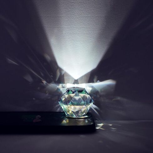 QFkris 2" K9 Crystal Optical Glass Prism Cube Crystal Faceted Optical Prism for Teaching Light, Physics, Photography, Science Classroom in Saudi Arabia