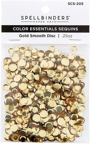 Spellbinders Smooth Disc Sequins - Gold in Saudi Arabia