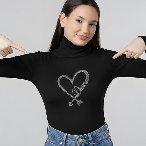 SUPERDANT Dance Iron on Rhinestones for Clothes Arrow of Love Crystal Heat Transfer Stickers Iron on Decals Rhinestone Patches for Dance Lover T-Shirt Clothing Hoodie Jackets DIY Art Craft Gifts in Saudi Arabia