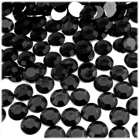 The Crafts Outlet 144pc Loose Flatback Acrylic Rhinestones Round 11mm - Flatback Crystal Clear in Saudi Arabia