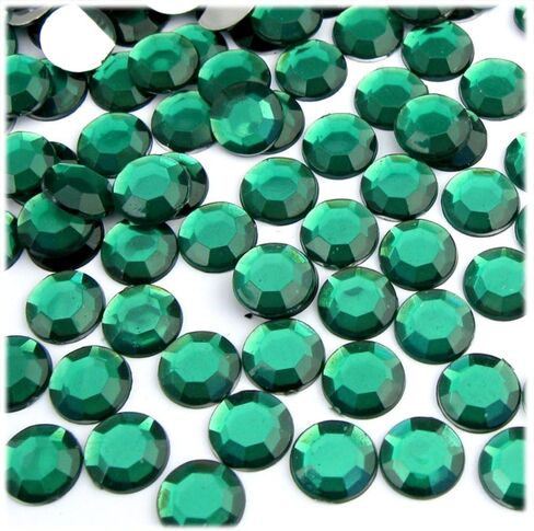 The Crafts Outlet 144pc Loose Flatback Acrylic Rhinestones Round 11mm - Flatback Crystal Clear in Saudi Arabia