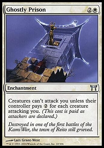 Magic: The Gathering Singles MTG Magic: The Gathering - Ghostly Prison (10) Champions of Kamigawa CHK, White (CHK10) in Kuwait