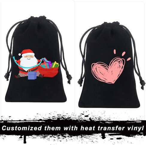 Shintop 20pcs velvet bags with drawstrings, 4x6inch Gift Bags Black Velvet Jewelry Pouches for Dice Wedding Party Favor in Saudi Arabia