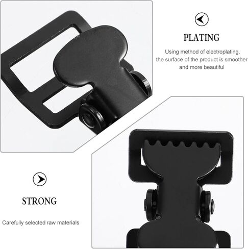 VILLCASE أبازيم حزام 2.36 × 1.37 × 0.78 بوصة معدنية سميكة من الجانب، أبازيم أمان شديدة التحمل لحزام الأمتعة على الظهر، إطلاق سريع in Saudi Arabia