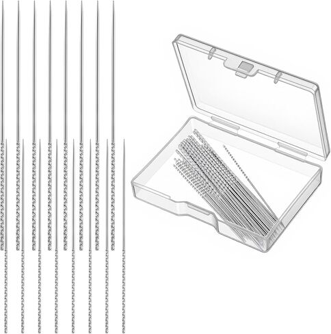 Molain 30 Pcs Snag Repair Tool, 2.36" x 0.03" & 2.99" x 0.047" Snag Nab It Tool Fabric Repair Snags Fixer Clothing Needle Tools with Case for Stitching Cloth Clothing in Saudi Arabia