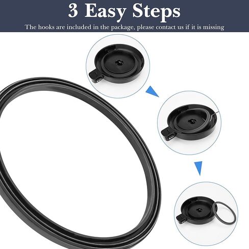 Linkidea 4 Pcs Blender Replacement Parts, Silicone Gasket Seal, Exact Fit Lid & Tool Kits, Compatible with Ninja NC299AMZ, NC301, NC300, Grey in Saudi Arabia