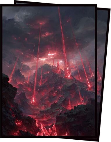 Card Sleeves for (MTG) - 100 Full Art Panoramic Lands,MTG lorwyn Premium Matte, 5 Color Landscape Art (Black) in Saudi Arabia