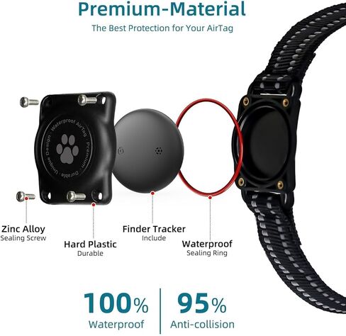 GPS Tracker for Dogs, Mini GPS Cat Tracker, Smart Pet Activity Tracker (iOS Only), No Monthly Fee, Compatible with Apple Find My, Anti-Lost, Finder Tag for Vehicles/Pets/Kids/Items (1 Pack) in Saudi Arabia