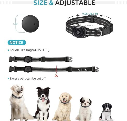 GPS Tracker for Dogs, Mini GPS Cat Tracker, Smart Pet Activity Tracker (iOS Only), No Monthly Fee, Compatible with Apple Find My, Anti-Lost, Finder Tag for Vehicles/Pets/Kids/Items (1 Pack) in Saudi Arabia