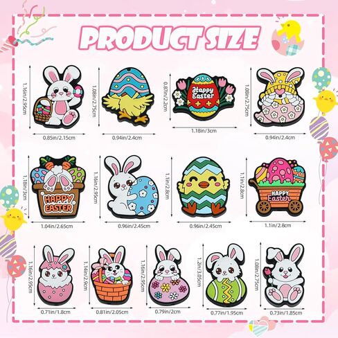 13 Pcs Easter Silicone Beads Animal Focal Beads Silicone Beads for Keychain Making for DIY Jewelry Bracelet Lanyard Making（Rabbit Easter Eggs） in Saudi Arabia