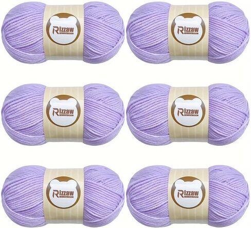 6 Balls of Wool Soft Yarn Beginner Set, Wool Balls 50g/Roll for Crochet Clothes and Blankets,DIY Crochet Threads, Handbags, Sweaters, Etc.-37 Ai Green in Saudi Arabia