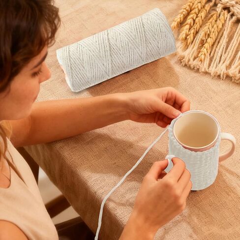 100m Jute Twine String for DIY Crafting, Handmade Rope for Weaving, Wrapping, Gardening, and Home Décor Projects in Saudi Arabia