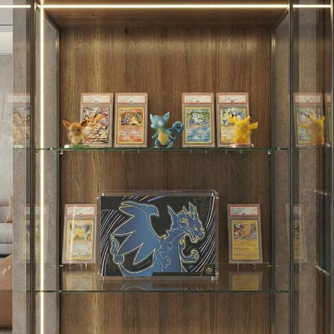 حافظة عرض أكريليك متوافقة مع مجموعة Mega Charizard X ex فائقة الجودة - صندوق مغناطيسي عالي التحمل 8 مم + 5 مم لـ TCG UPC - واقي تخزين مقاوم للأشعة فوق البنفسجية والغبار in Saudi Arabia