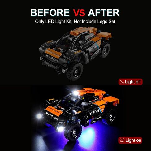 LED Lighting Kit for Lego Technic NEOM McLaren Extreme E Race Car, LED Light Compatible with Lego 42166 Building Block Models (Not Include Lego Set) in Kuwait