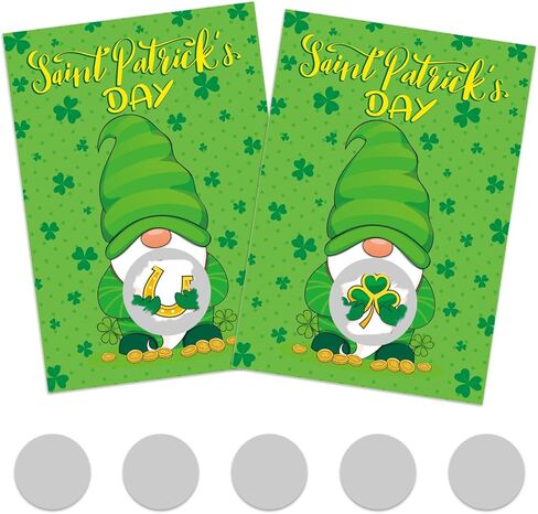 MOUNMDA 36 قطعة من بطاقات ألعاب القديس باتريك للخدش - ألعاب يوم القديس باتريك - ألعاب حفلات شامروك كرافت لحفلات عيد القديس باتريك المفضلة تذاكر السحب in Kuwait