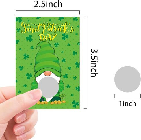 MOUNMDA 36 قطعة من بطاقات ألعاب القديس باتريك للخدش - ألعاب يوم القديس باتريك - ألعاب حفلات شامروك كرافت لحفلات عيد القديس باتريك المفضلة تذاكر السحب in Kuwait