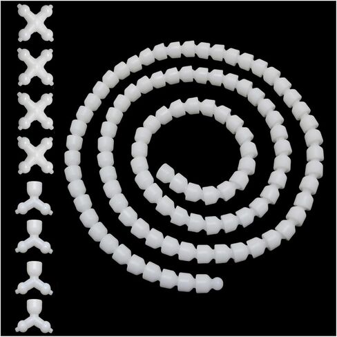 XGNG 1 مجموعة الأبيض Pastic لعبة الهيكل العظمي 9.5 مللي متر دمية الكرة المقبس مشترك لإعداد العينات الحيوانات المحشوة Crafts بها بنفسك الحرف in Kuwait