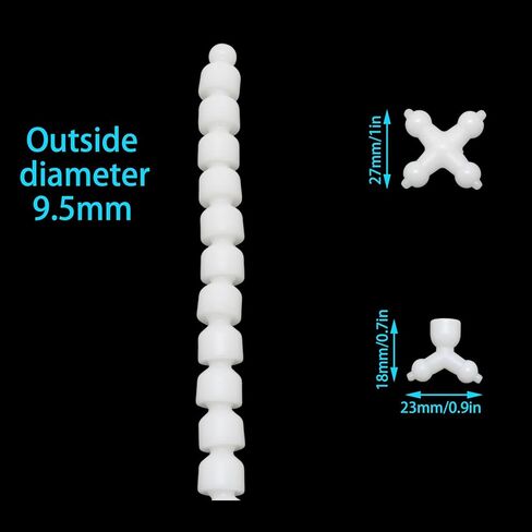 XGNG 1 مجموعة الأبيض Pastic لعبة الهيكل العظمي 9.5 مللي متر دمية الكرة المقبس مشترك لإعداد العينات الحيوانات المحشوة Crafts بها بنفسك الحرف in Kuwait