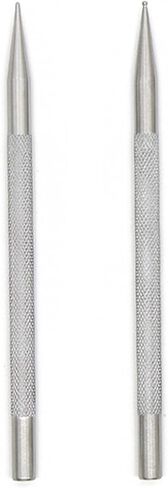 قطعتان من أقلام الكتابة الجلدية، أداة تحديد المواقع الجلدية المصنوعة من الفولاذ المقاوم للصدأ أداة تحديد المواقع DIY أداة الحرف اليدوية لنحت الحرف اليدوية in Kuwait