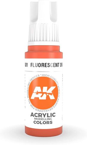 AK Interactive 3rd Gen Acrylic Fluorescent Orange 17ml in Saudi Arabia