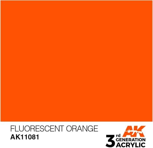 AK Interactive 3rd Gen Acrylic Fluorescent Orange 17ml in Saudi Arabia