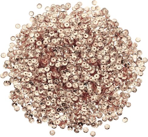 uxcell 3000Pcs Loose Cup Sequins, 4mm Round Loose Sequin Iridescent Spangles Rainbow Bulk with Holes - 0.7 oz (20g) for Sewing Embroidery Clothing DIY Crafts Decorations, Red in Saudi Arabia