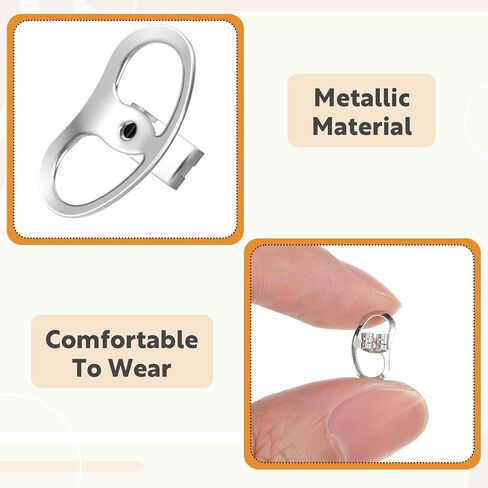 Ouligay 6 Pairs Earring Lifters Backs for Droopy Ears Replacements Locking Earring Backs for Heavy Earrings Secure Ear Ring Backings for Studs Silver in Saudi Arabia