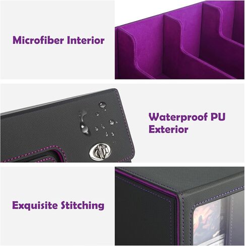 5-Row Trading Card Storage Box with Handle and Commander Display, 3900+ Card Case Includes 5 Top Loaders, 5 Stoppers, 48 Dividers, 1 Dice Tray for MTG TCG PTCG Sports Cards in Saudi Arabia